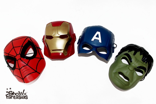 máscaras super heróis